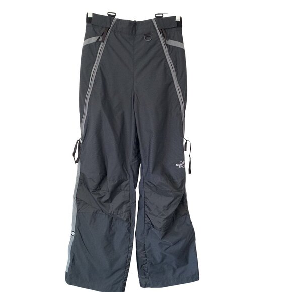 The North Face Womens M Black Waterproof Nylon Ski Pants With Reflective Stripes - Picture 1 of 9